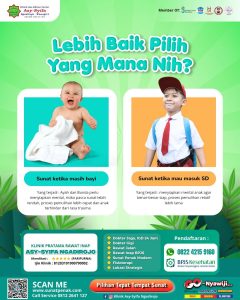 Sunat Bayi vs. Sunat Usia Sekolah: Mana yang Lebih Baik? Ini Penjelasan dari Klinik Asy Syifa Ngadirojo