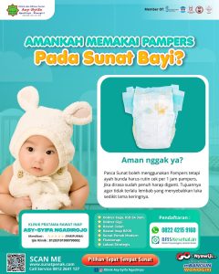 Amankah Memakai Pampers Pada Sunat Bayi? Sunat Bayi di Daerah Baki Sukoharjo dengan Klinik Asy Syifa Ngadirojo