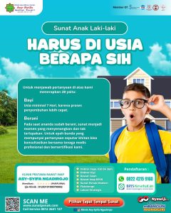 Sunat anak laki-laki harus di usia berapa sih? Layanan sunat modern Klinik Asy Syifa untuk warga Tawangsari Sukoharjo - 0822 4215 9160