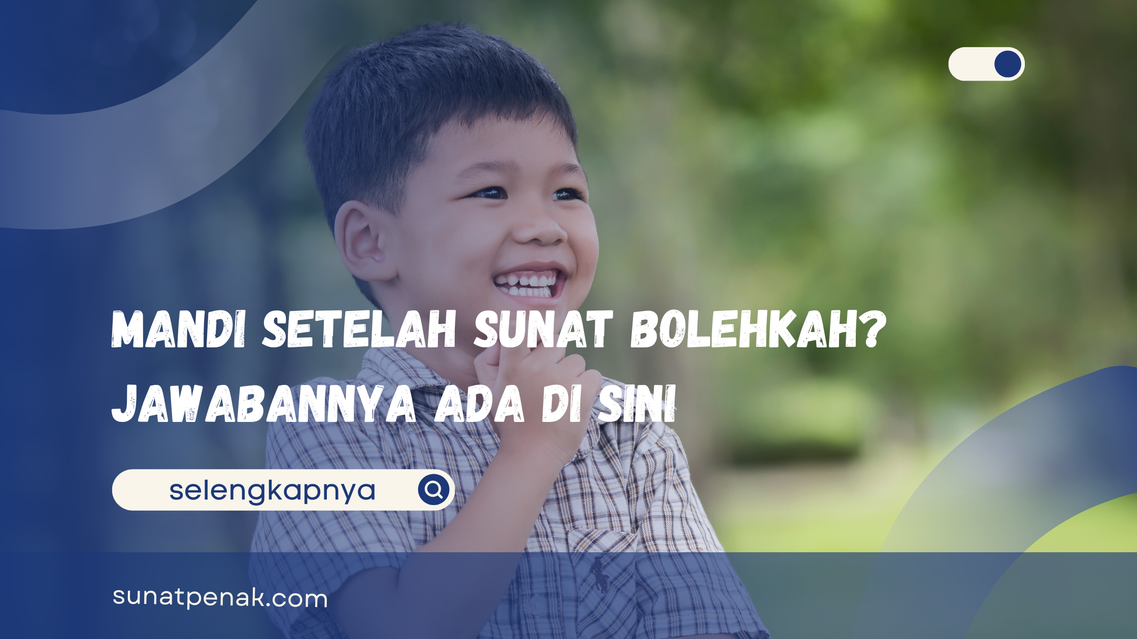 Mandi Setelah Sunat Bolehkah